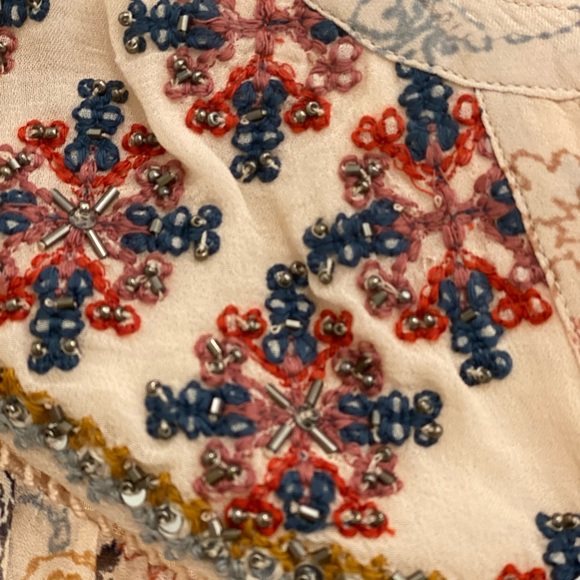 Velvet - printed long sleeve blouse with small sequins details - Picture 2 of 8